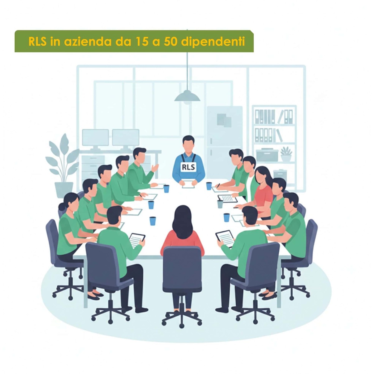 Aggiornamento Rls in azienda da 15 a 50 dipendenti