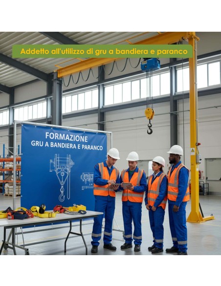 Corso Addetto all'utilizzo di gru a bandiera e paranco
