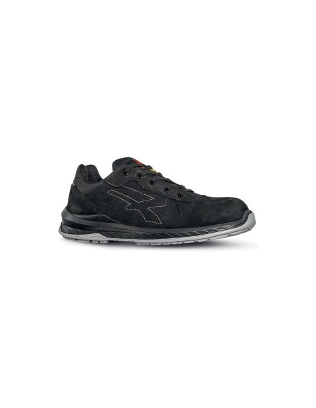 Scarpa bassa U-Power Gessato S3 scamosciata nera