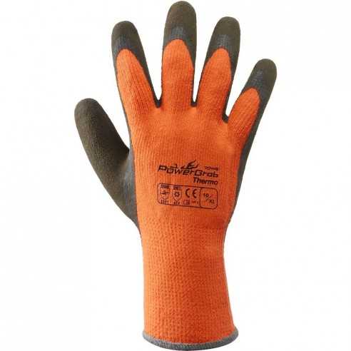 Guanti Power Grab Thermo Marrone/Arancio