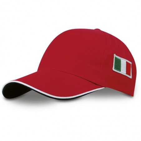 Cappello con bandiera italiana K18144