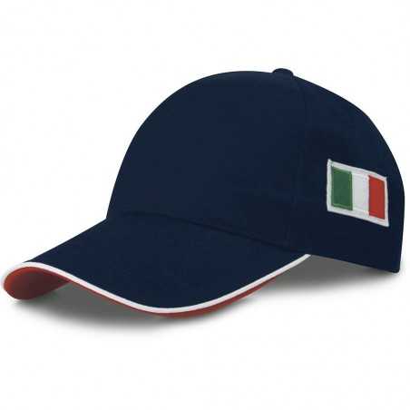 Cappello con bandiera italiana K18144