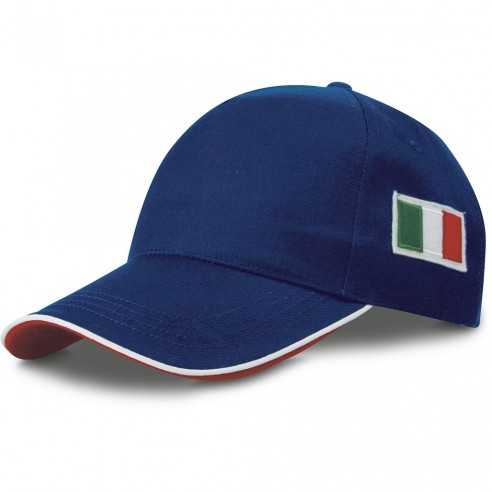Cappello con bandiera italiana K18144