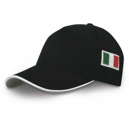 Cappello con bandiera italiana K18144