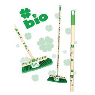 Scopa c/manico SET BIO LEGNO cm.28x5