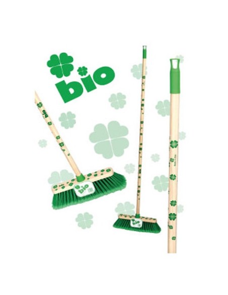 Scopa c/manico SET BIO LEGNO cm.28x5