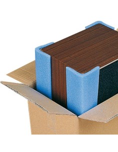 Angolari  ad L75 polietilene azzurro 75 x75 H 200 cm 2