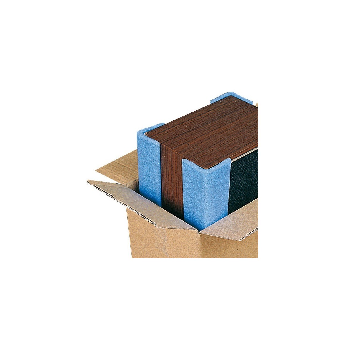 Angolari  ad L75 polietilene azzurro 75 x75 H 200 cm