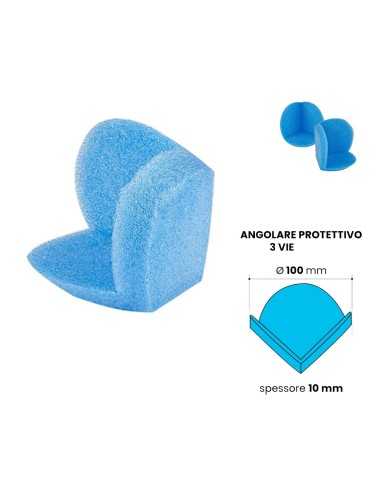 Angolare a 3 vie in PE espanso spes.10mm- 10x10mm