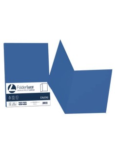 Cartellina semplice Favini FOLDER S cartoncino Simplex Luce&Acqua 200 g/m² 25x34cm blu 62 conf.50 - A50K664