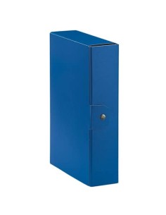 Cartelle portaprogetti Esselte C28 EUROBOX dorso 8 cm presspan biverniciato blu  - 390328050