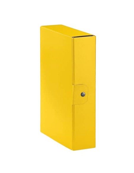 Cartelle portaprogetti Esselte C28 EUROBOX dorso 8 cm presspan biverniciato giallo- 390328090