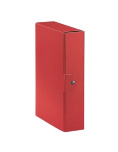Cartelle portaprogetti Esselte C28 EUROBOX dorso 8 cm presspan biverniciato rosso - 390328160