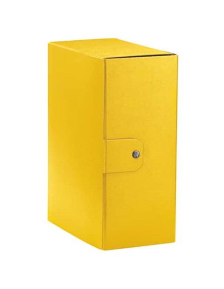 Cartella portaprogetti Esselte C35 EUROBOX 25x35 cm - dorso 15 cm presspan biverniciato giallo - 390335090