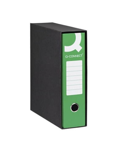 Registratore protocollo con custodia Q-Connect dorso 8 cm - 28