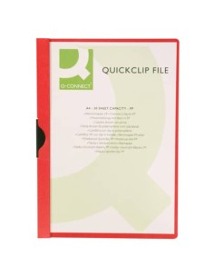 Cartellina con clip Q-Connect PVC 22x30