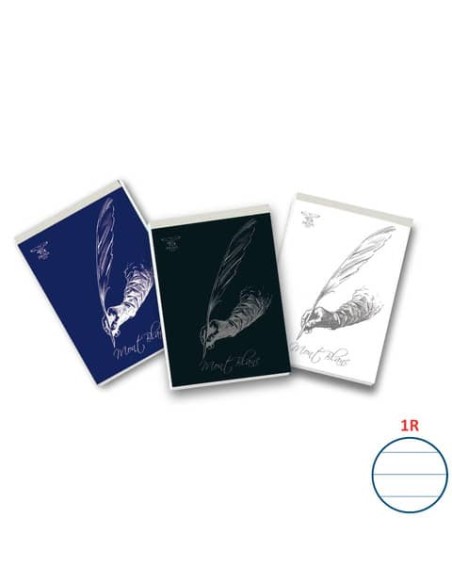 Blocco con punto metallico 70 fogli PIGNA Mont Blanc A5 a righe 1R assortiti 02291201R