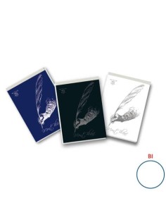Blocco con punto metallico 70 fogli PIGNA Mont Blanc A4 a fogli bianchi assortiti - 0229121BI