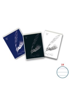 Blocco con punto metallico 70 fogli PIGNA Mont Blanc A4 a righe 1R assortiti 02291211R