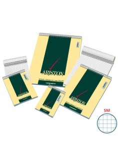 Blocco spiralato Blasetti ARISTON con copertina goffrata 3 colori 60 g/m² 5M A5 15X21 cm - 1087