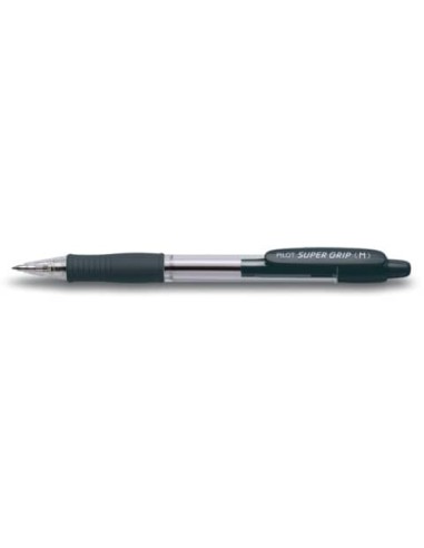 Penna a sfera a scatto Pilot BPGP Supergrip 1 mm nero 001440