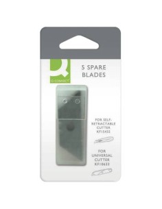 Lama di ricambio per cutter Q-Connect trapezoidale confezione da 5 pezzi - KF15433