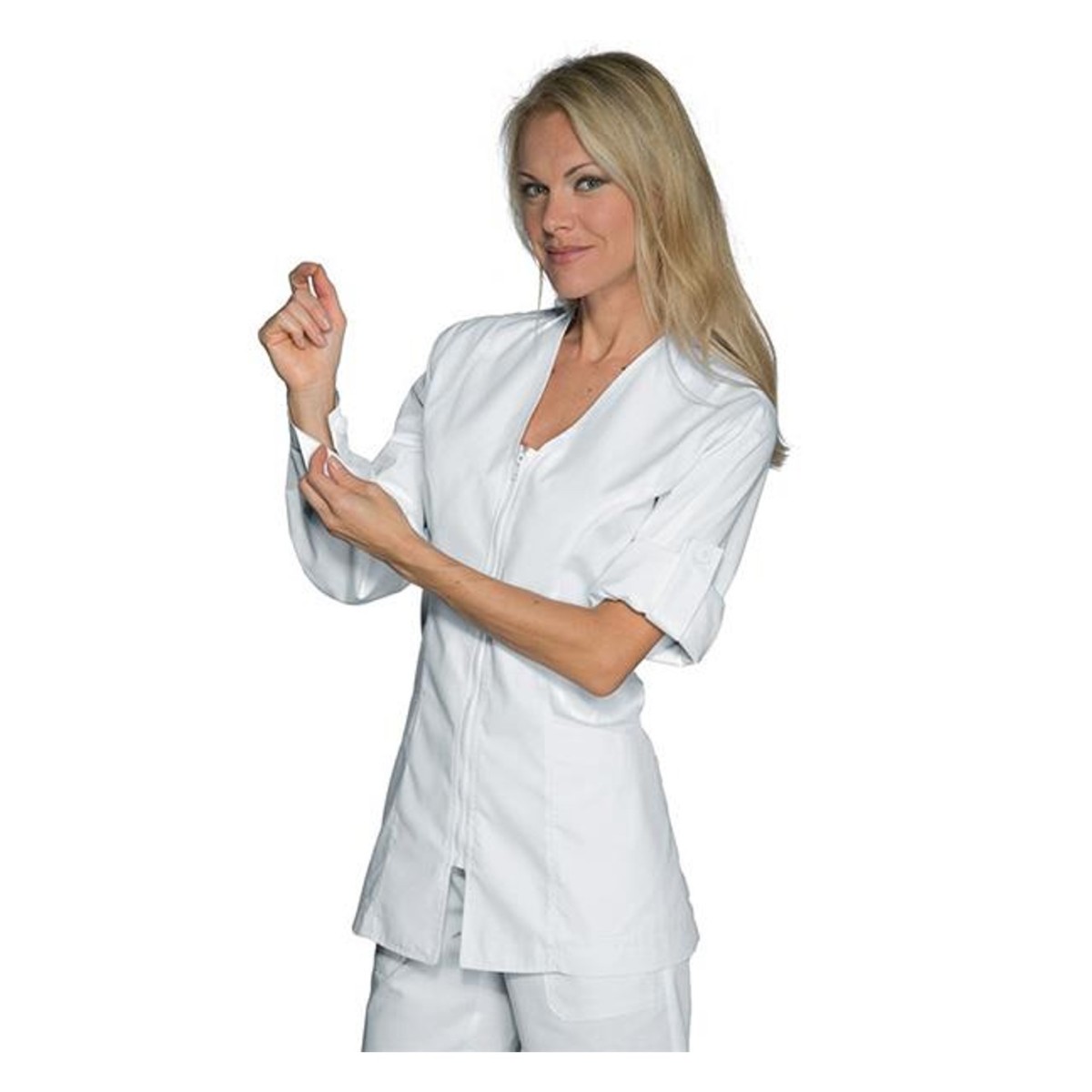 Casacca BENIDORM 65%pol/35%cot BIANC