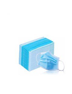 Mascherina c/elastici 3 strati TNT c