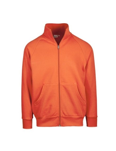 Felpa zip lunga 70%cot/30%pol 280gr