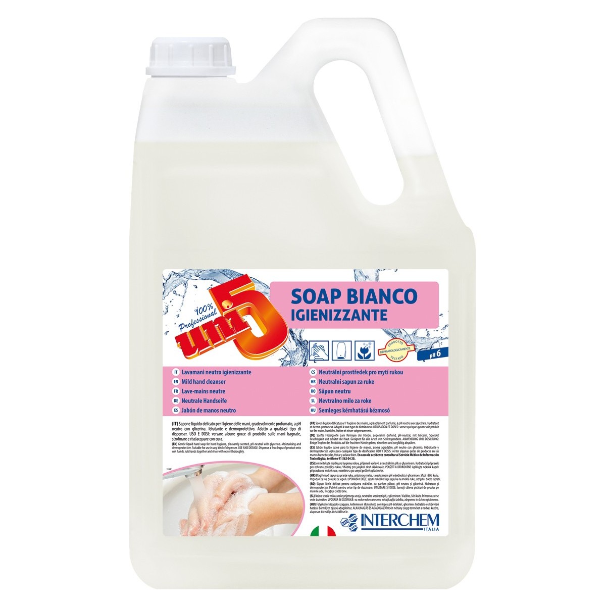 UNI5 SOAP BIANCO IGIENIZZANTE 5kg  (